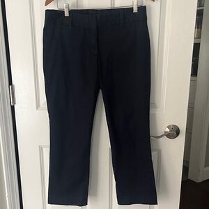 J. Crew City stretch, Navy Blue Straight leg Cotton Sz 6